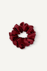 Midi Silk Scrunchie | Santa Red