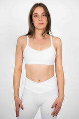 V-Back Top | White V-Back Top | White