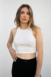 2. Wahl Crop Top I Off-White