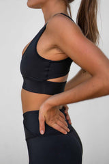 Cut-Out Top | Black Cut-Out Top | Black