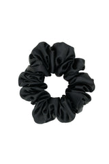 Midi Silk Scrunchie | Black Midi Silk Scrunchie | Black