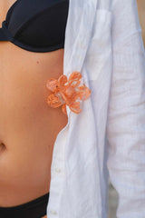 Flower Clip | Orange Flower Clip | Orange