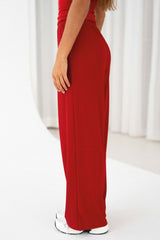 Palazzo Hose | Cherry Red Palazzo Hose | Cherry Red