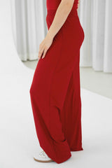 Palazzo Hose | Cherry Red Palazzo Hose | Cherry Red