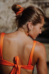 Scrunchie | Shiny Orange