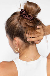 Midi Silk Scrunchie | Cocoa