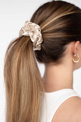 Midi Silk Scrunchie | Champagne Midi Silk Scrunchie | Champagne