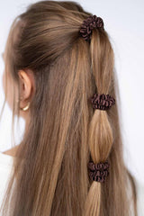 Silk Scrunchies 3er Set | Cocoa Silk Scrunchies 3er Set | Cocoa