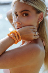 Silk Scrunchies 3er Set | Orange