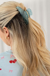 Statement Clip | Blue Glitter