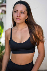 V-Back Top | Black V-Back Top | Black