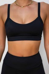 V-Back Top | Black V-Back Top | Black