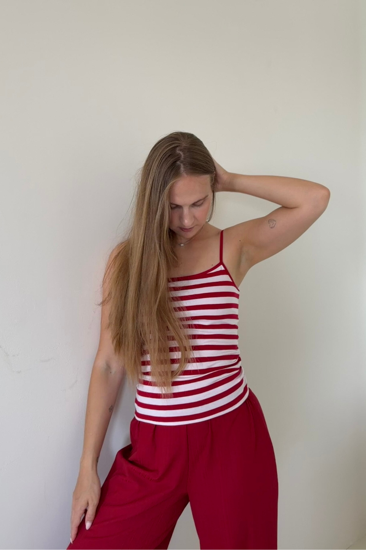 Spaghetti Top | Cherry Stripes