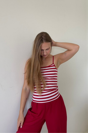 Spaghetti Top | Cherry Stripes