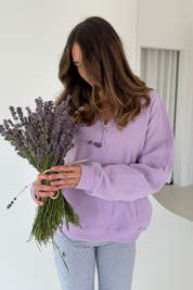 Quarter Zip Sweatshirt | Lavender