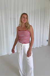 Spaghetti Top | Cherry Stripes
