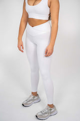 Crossover Leggings | White