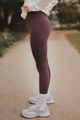 Everyday Leggings mit Tasche | Braun