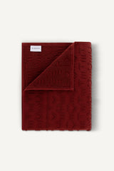 Beach Towel | Santa Red Monogram