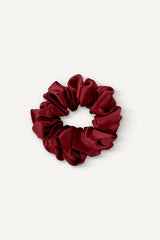 Midi Silk Scrunchie | Santa Red