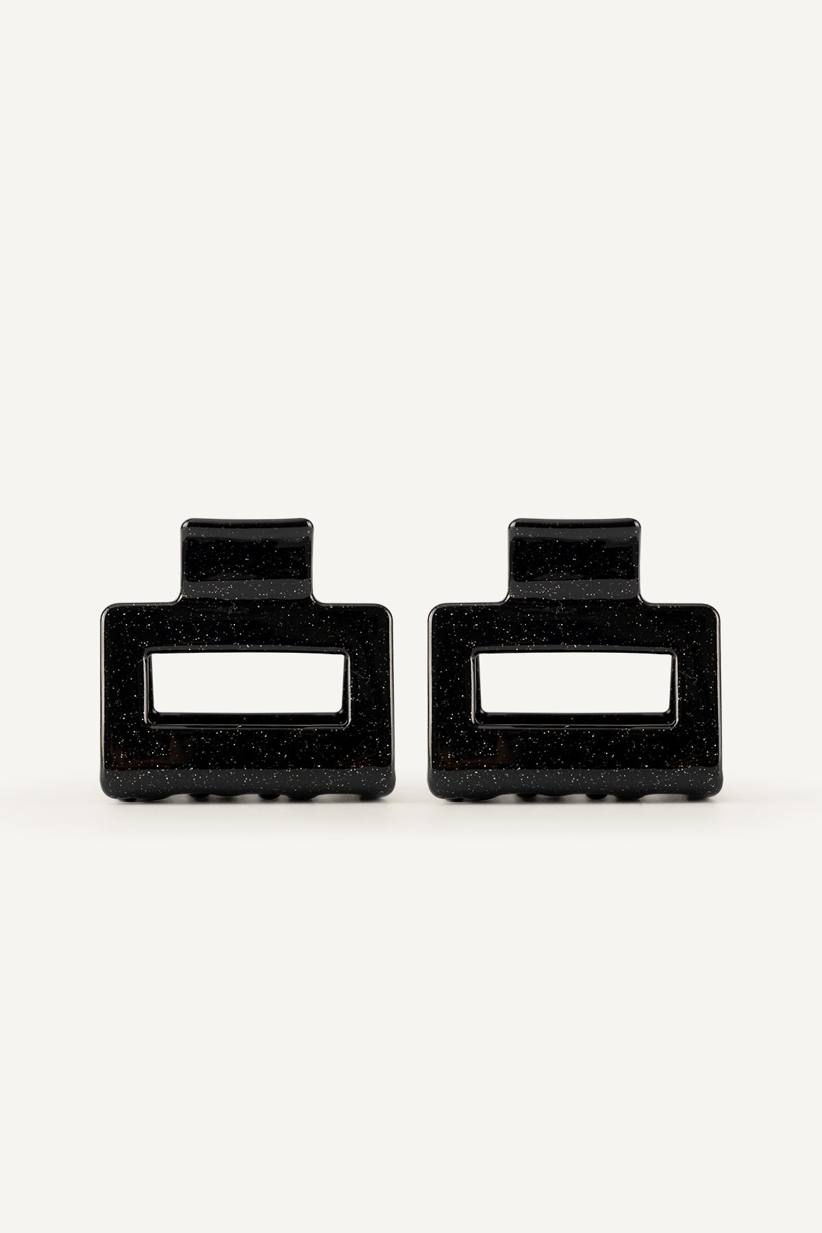 2. Wahl Mini Square 2er Set | Black Glitter