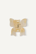 Bow Clip | Gold Marble