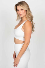 Cut-Out Top | White