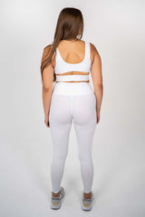 Crossover Leggings | White