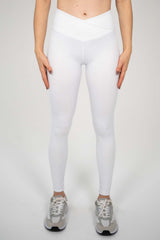 Crossover Leggings | White