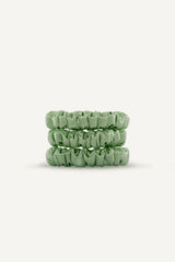 Mini Silk Scrunchies 3er Set | Mint