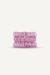 Mini Silk Scrunchies 3er Set | Pink