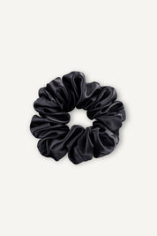 Midi Silk Scrunchie | Black