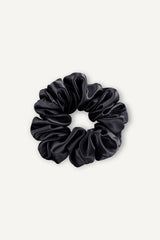Midi Silk Scrunchie | Black