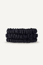 Silk Scrunchies 3er Set | Black