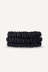 Silk Scrunchies 3er Set | Black
