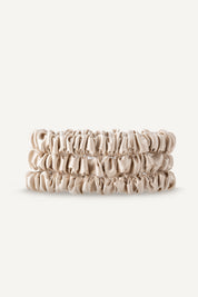 Silk Scrunchies 3er Set | Champagne