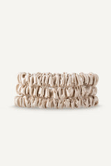 Silk Scrunchies 3er Set | Champagne