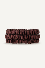 Silk Scrunchies 3er Set | Cocoa