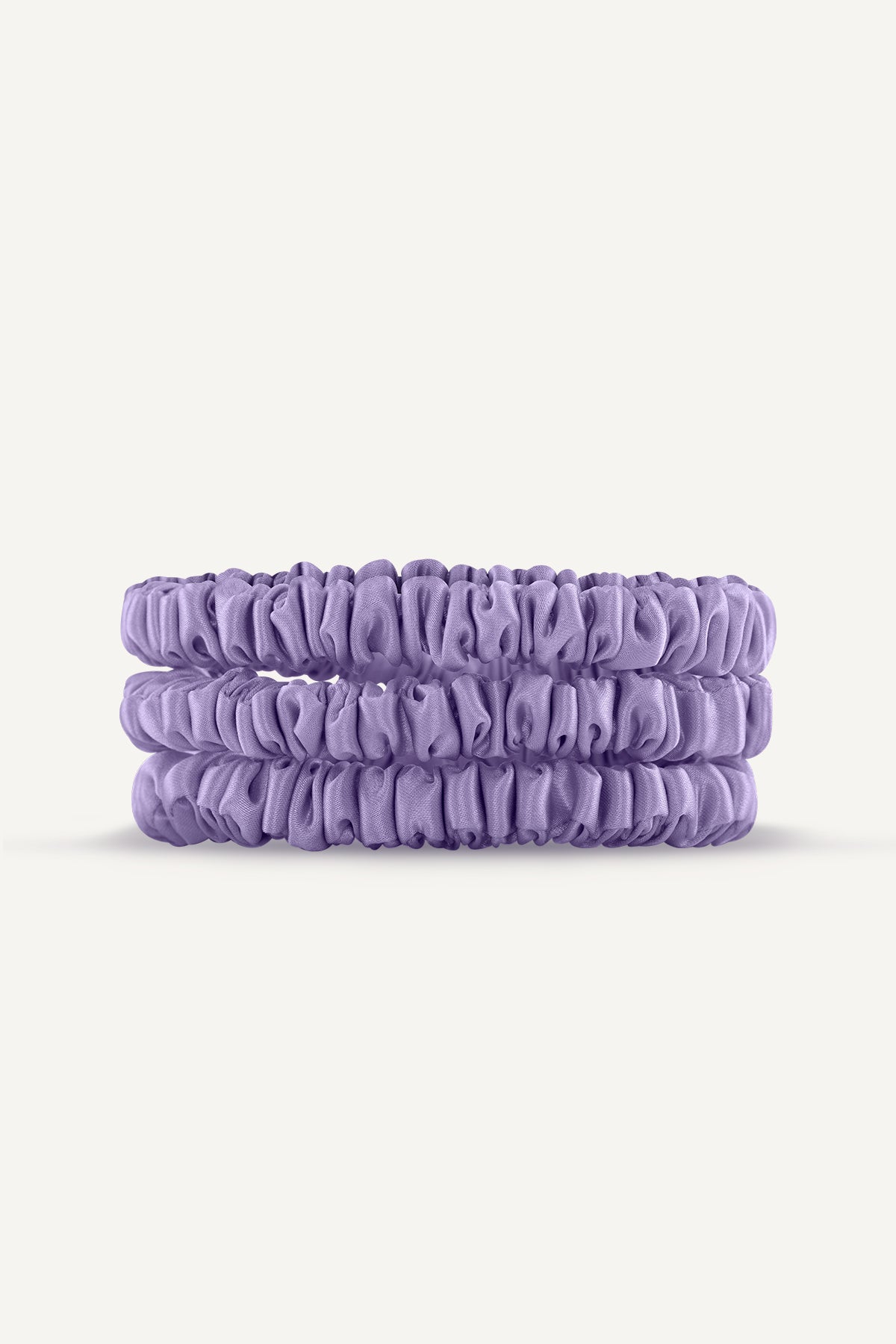 Silk Scrunchies 3er Set | Lavender