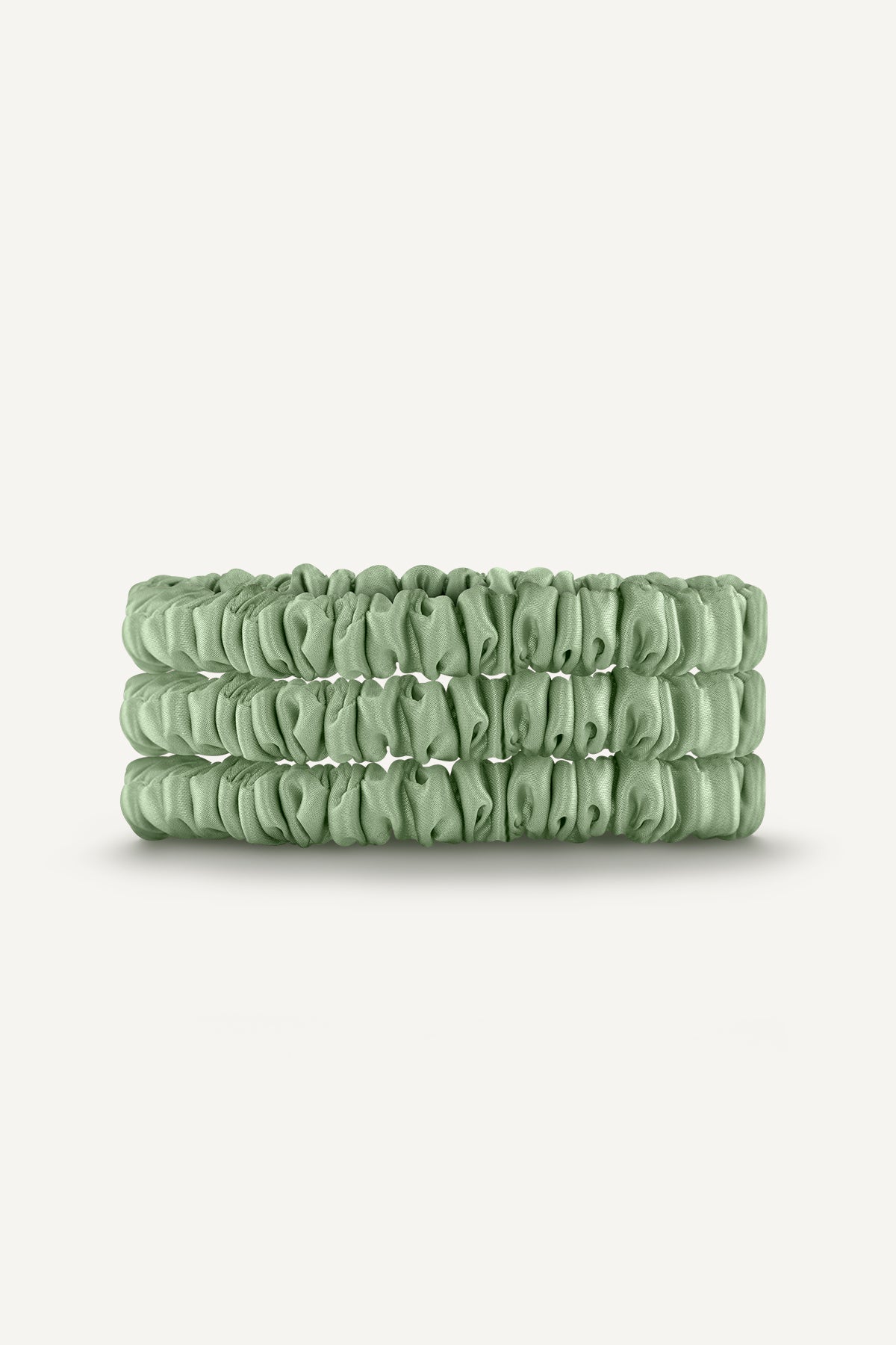 Silk Scrunchies 3er Set | Mint
