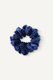 Midi Silk Scrunchie | Navy