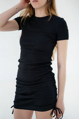Drawstring Dress | Black