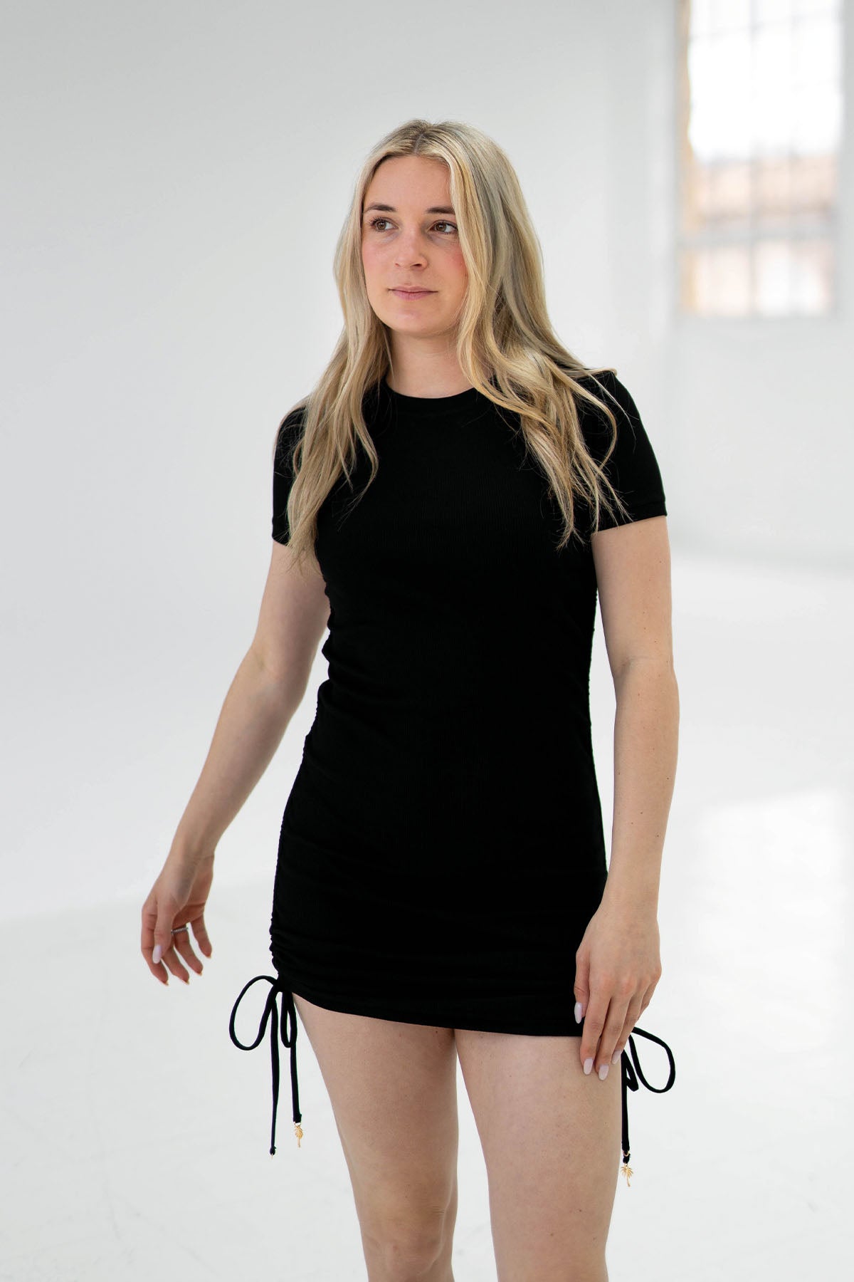 Drawstring Dress | Black