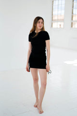 Drawstring Dress | Black