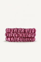 Silk Scrunchies 3er Set | Berry