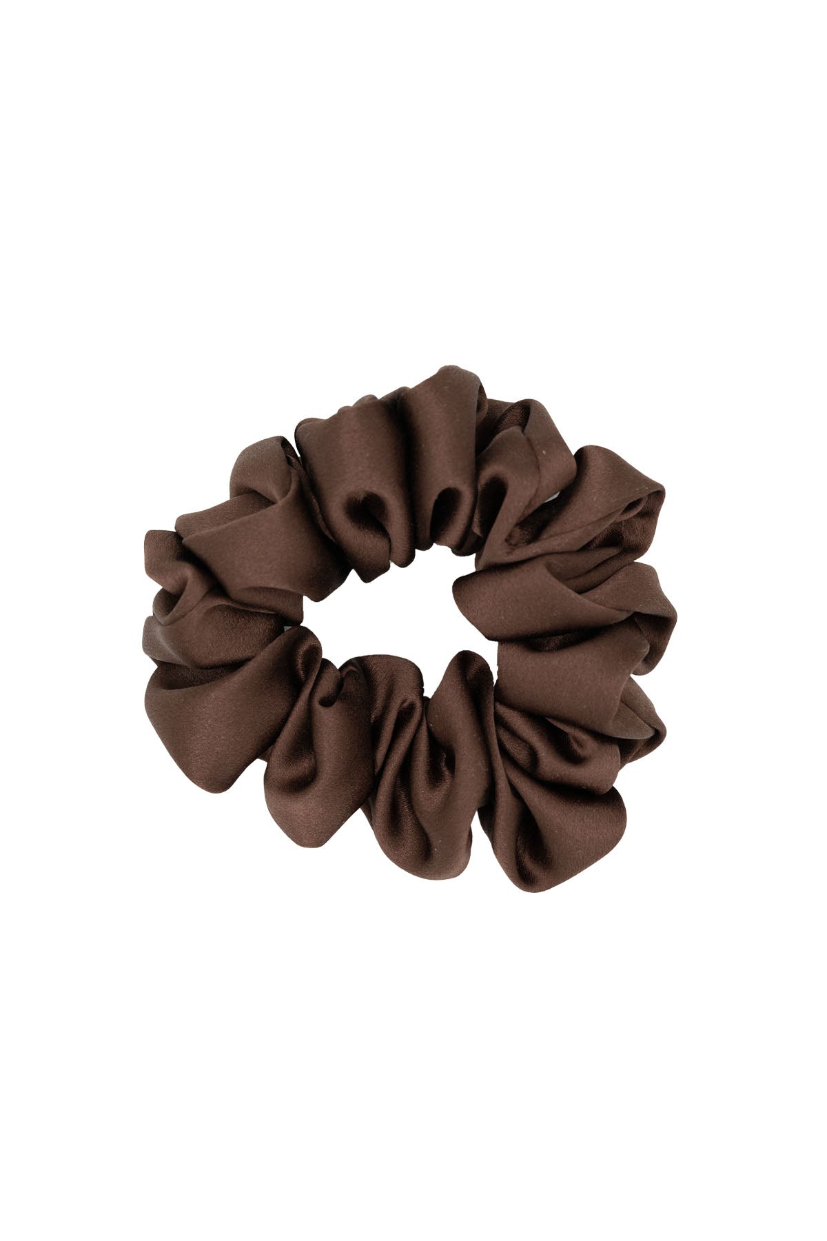 Midi Silk Scrunchie | Cocoa