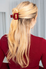 Haarklammer Square | Santa Red