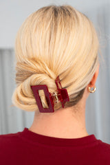 Haarklammer Square | Santa Red