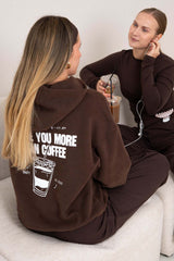 Hoodie | I Love You More Than Coffee
