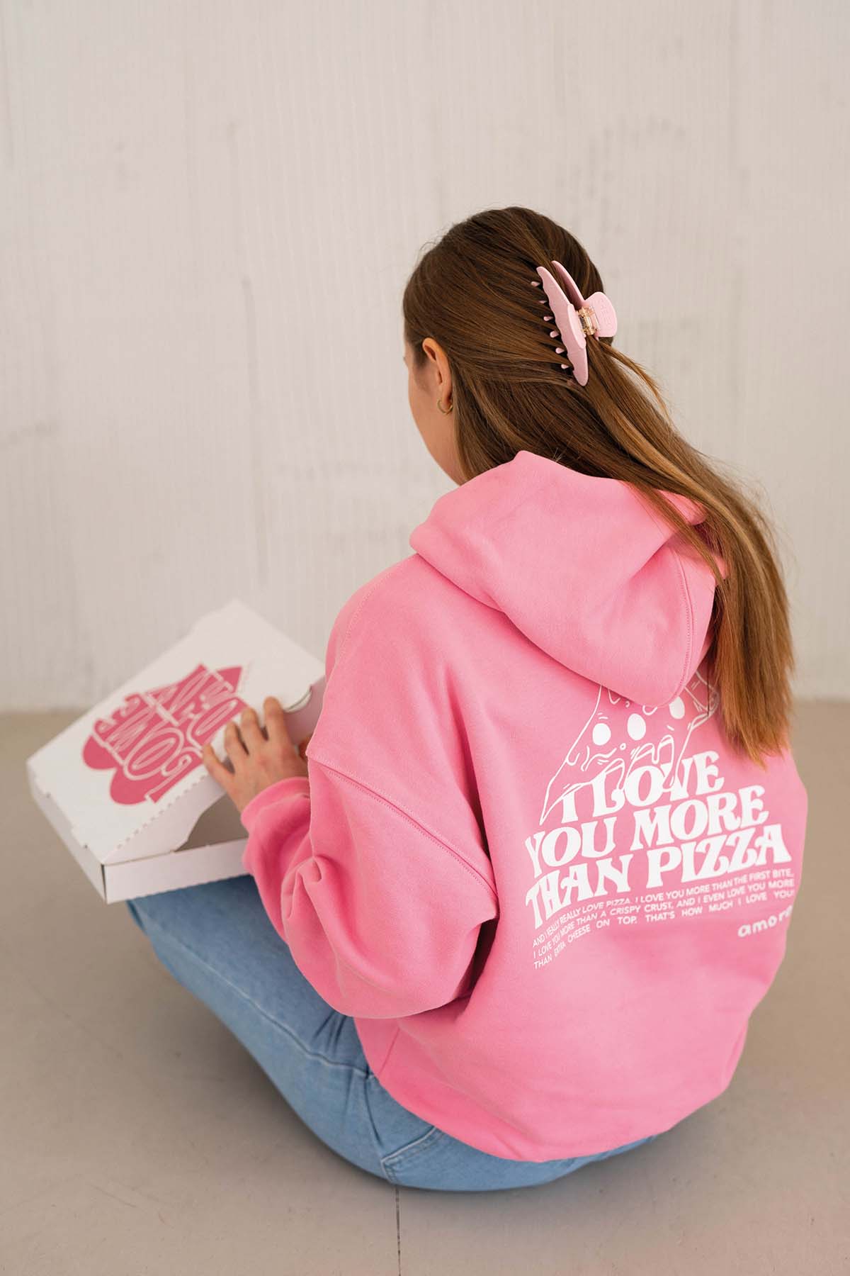Hoodie | I Love You More Than Pizza